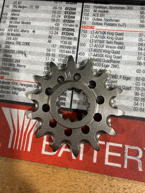 Supersprox / Sunline Heavy Duty Steel Front Countershaft Sprocket (14 ...